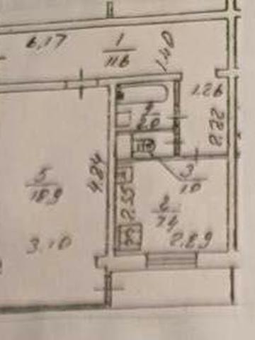 Куренівка..Продам 1к квартиру 43м2,Петропавлівська 6