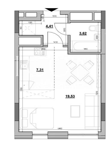 Продаж квартири | 35м² | ЖК Nordicа Residence, 3 черга ЖК Nordica Residence