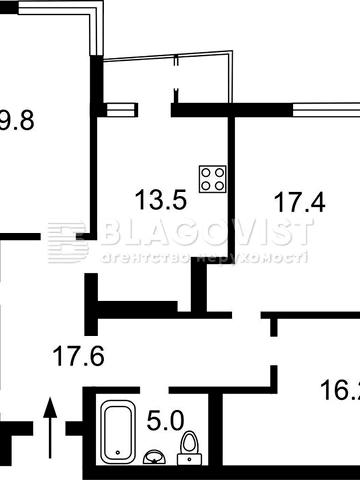 Продаж 3-х кімн  102 м2, Соборна 20 ,Бровари ,ЖК Лісовий квартал