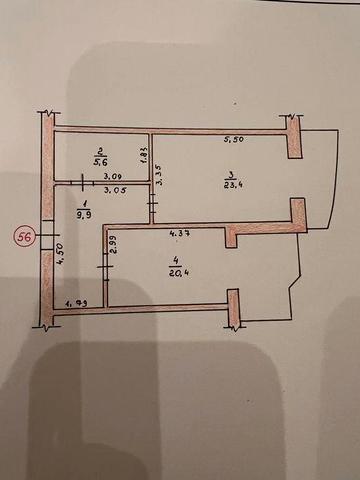 Продам 1 кім.кв ЖК  Набережний Квартал 59.3 м2 ЖК Набережний квартал