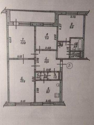 Продам 4-кімнатну квартиру | м. Лозова, 3-й мікрорайон