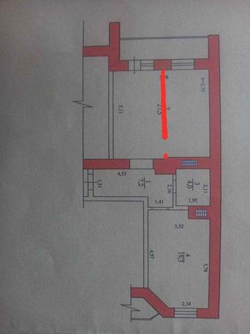 2к квартира новострой инд. газ отопление