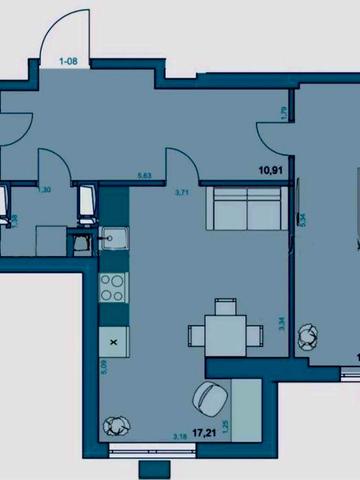 ЖК Парк Хіллс , 53 м2 , секція 1. Метро Берестейська ЖК Парк Хіллс