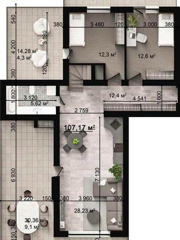 Квартира з каміном|Енергонезалежний комплекс 24/7|Буча|Розтермінування ЖК Family Park Apartments