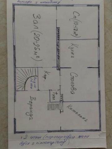 Недобудований будинок,готовий на 70 відсотків.