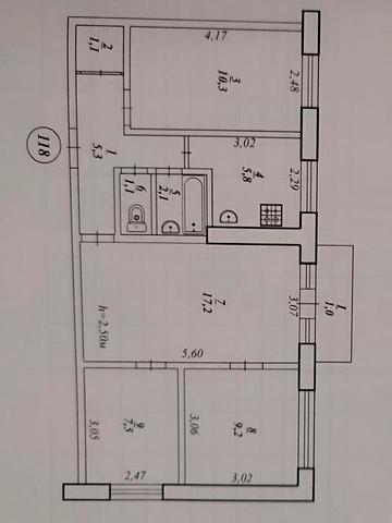 Продається 4-х квартира 17 квартал  С. Колачевського