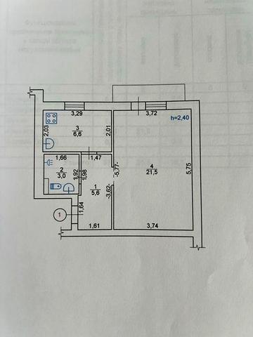 Однокімнатна квартира з ремонтом 2023 року