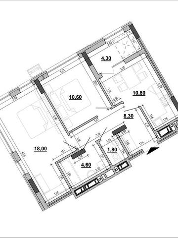Двокімнатна квартира Підзамче Вежа з індивідуальним опаленням. Власник ЖК “Підзамче Вежа"