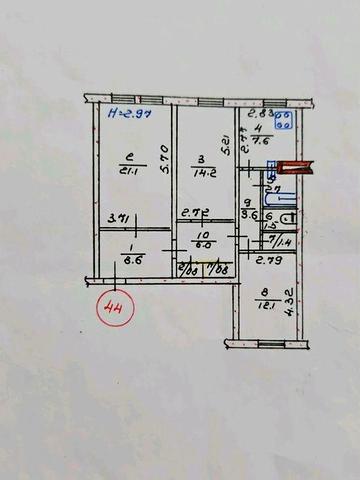 Продам квартиру с газовым отоплением