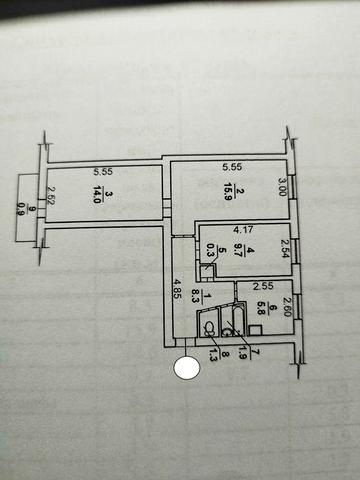 Продаж 3-кімнатної квартири в м. Снігурівка