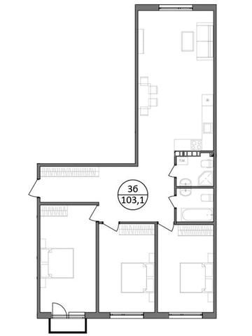 Продам 3к квартиру під чистовий ремонт! Відеоогляд! ЖК Парксайд