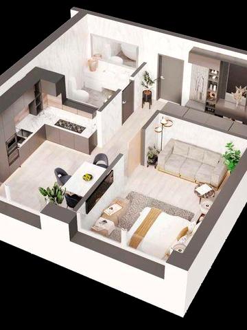 1 комн. кв-ра. Новая. Рассрочка до 36 мес.