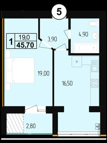 Продаж 1 кім квартири ЖК "Мрія Золочів"