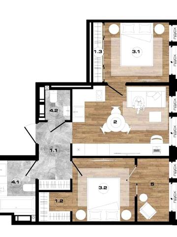 Продаж 2-кімнатна квартира в ЖК Парк Роял, вигідна ціна, без комісії ЖК Парк Роял