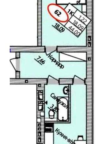Продаж, 1к квартира на дві сторони в ЖК Бургундія 3, без комісії ЖК Бургундія 3