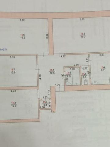 4х комнатная квартира. Район 9й школы