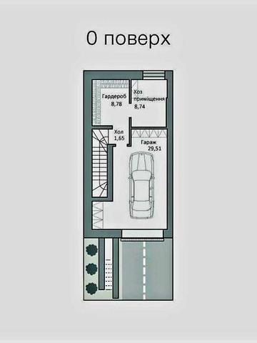 Таунхаус з індивідуальним ГАЗОВИМ ОПАЛЕННЯМ  і гаражем