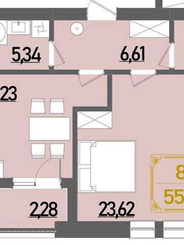 Продаж 1к Квартира Березова вулиця ЖК BRUGGE