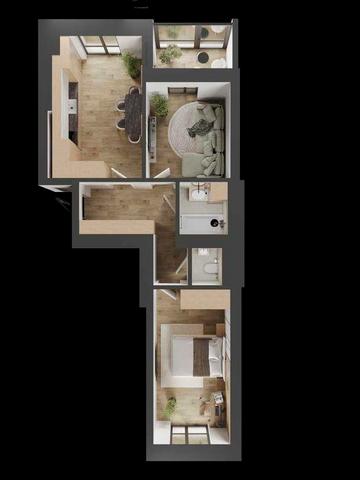 2-кімнатна квартира ЖК "ГАРМОНІЯ"/єВідновлення ЖК Гармонія