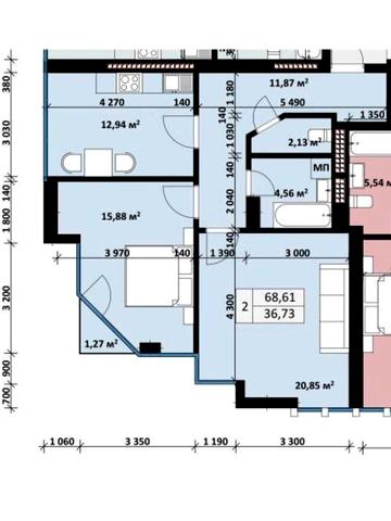 Продаж видової  2-кімнатної квартири в ЖК Uzh Towers ЖК Uzh Towers