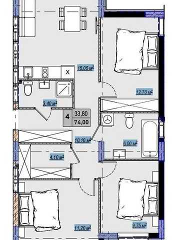 Продаж квартири ЖК Плаза Квартал 3 Plaza Kvartal 3 Чабани ЖК Plaza kvartal 3