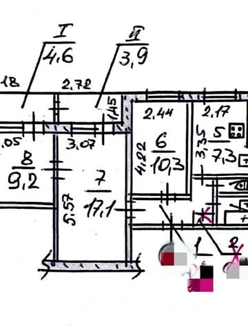 Продаю 3к/кв  ул.Артилерийская 1/9 панель 56/37/8,балкон  31500