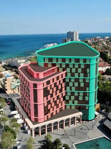 Аркадия апартаматы в отеле "Аrk hotel" c прямым видом моря ЖК Аrkhotel