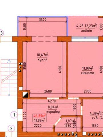 1-к.квартира в Шевченківському районі