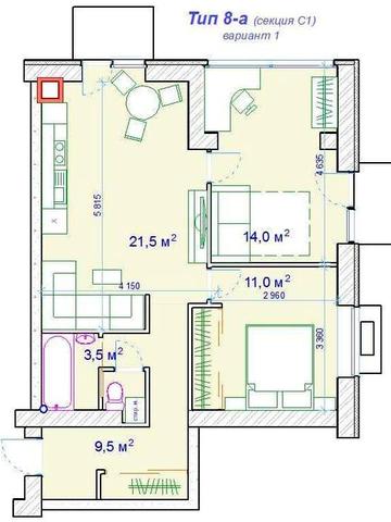 Квартира 60м2 від Забудовника -жк.Forest Hill.В експлуатаціЇ! ЖК FOREST HILL