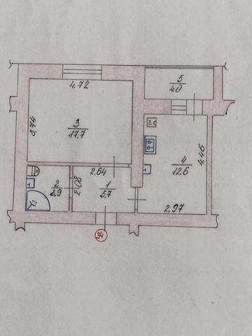 Продам 1к  квартиру вул.Ветеранів 22