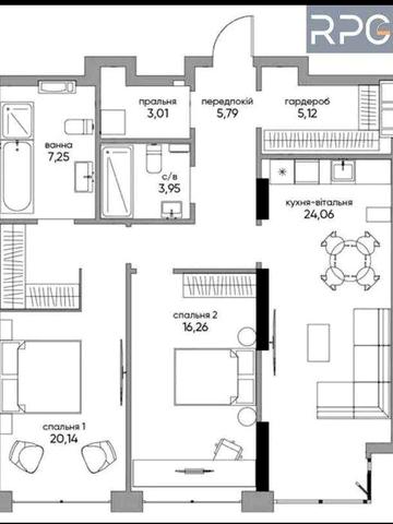 Видова на центр 2к квартира 88м² ЖК А136 Highlight Tower Є генератор ЖК А136 Highlight Tower