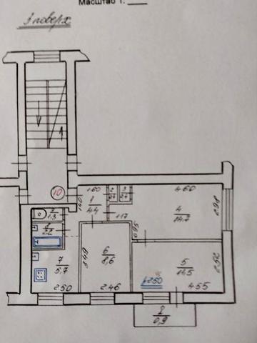 Продаж 3-х кімнатної квартири в м. Броди