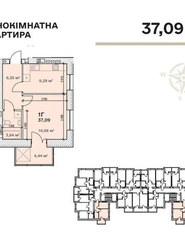 1к квартира у розстрочку БЕЗ%Сплачуй перший внесок та заходь на ремонт ЖК Сімейний
