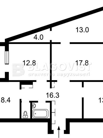 Продаж 4-к квартири 99 м.кв. Гарний стан. Троєщина, Закревського, 13
