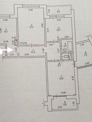 Продам 3 к квартиру у Деснянському районі, Троещіна. Каштанова вулиця.