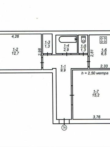 смт Петрове - продам 2х кімнатну квартиру