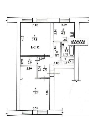 Квартира 2к.