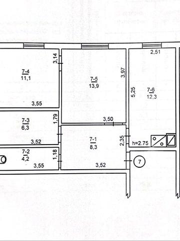 3 кім. Квартира під ремонт