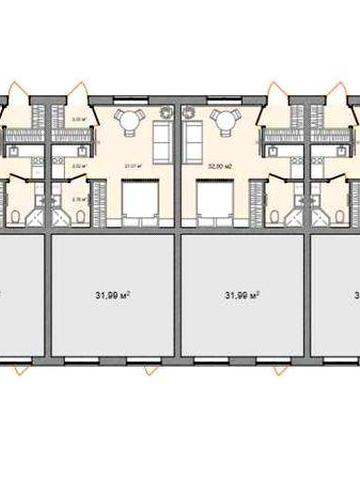 Компактна та функціональна смарт квартира 32м2 від забудовника ЖК КМ "Gardd House"