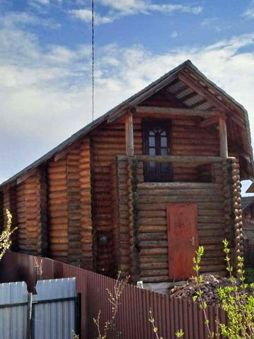 Житловий будинок. Деревяний зруб (еко-будинок) на стадії "готові стіни та дах", м. Великі Мости