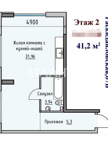 Продаж 1к Квартира Розкидайлівська вулиця ЖК Пространство  на Раскидайловской