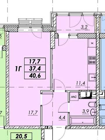 1-но ком. квартира. Новый ЖК. ул. Комитетская! 33 тыс.$!