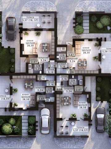 Останній квадрохаус  97 м2|Преміальне Family Park Residence|Центр Бучі