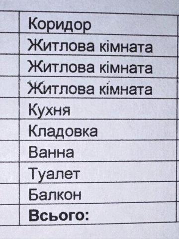 3-кімнатна квартира 72,7 м², 4 поверх, Ізяславська 8, Славута