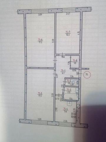 В продаже 3-ох комнатная квартира город покров