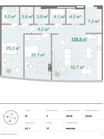 БФК Intergal City, вул. Старонаводницька, 16-Б, 129,5м2 ЖК МФК INTERGAL CITY