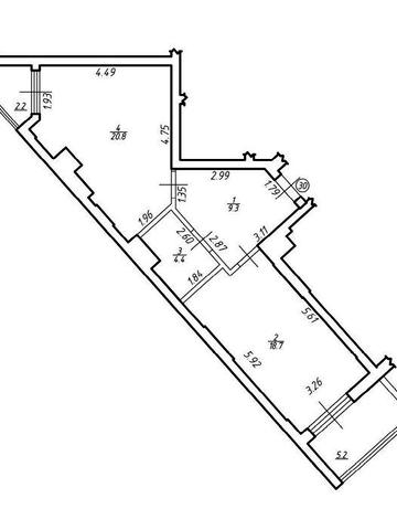 ЗДАНИЙ БУДИНОК! Однокімнатна квартира 59,6 м²  ЖК Comfort Hill ЖК Comfort Hill