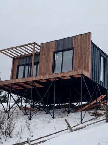 Готовий домокомплект для швидкого монтажу. Барнхаус (58 м2 з терасами)
