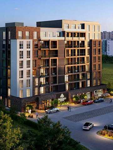 Купуйте апартаменти в центрі Двокімнатні 39.4 м² ЖК Park Residence Smart