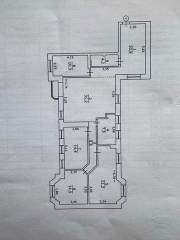 4х кімнатна, 131 м. кв., провулок Ярославський 4, Поділ